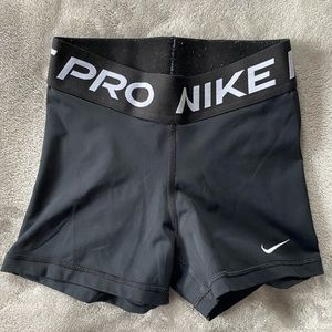Classic Black Nike Pro Spandex Shorts Size XS